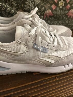 Reebok Retro Runner Sneakers in Light Gray and White